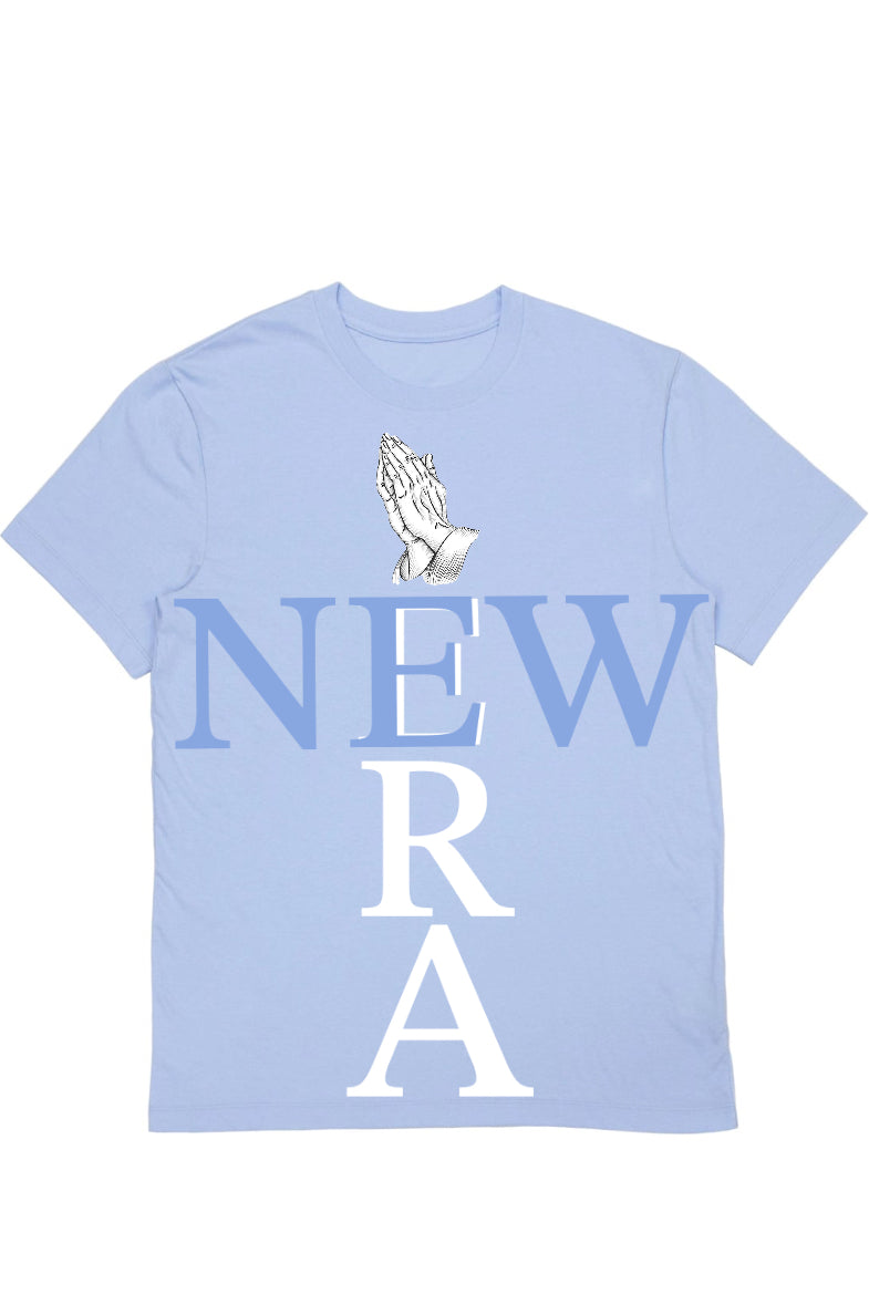 NewERA Collection: Light blue cross T-Shirt