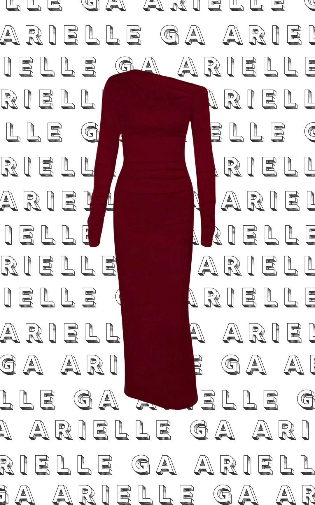 Covered by The Blood: Burgundy dress